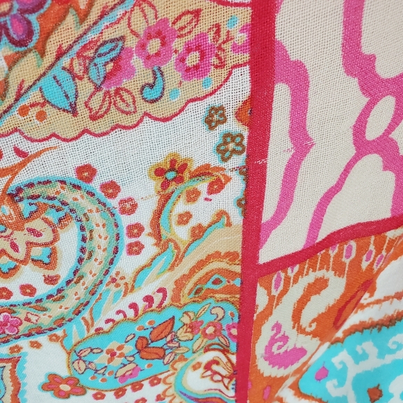 Spartina 449 Scarf Wrap Shawl Colorful Fringe 100% Australian Wool Art to Wear - Picture 13 of 17